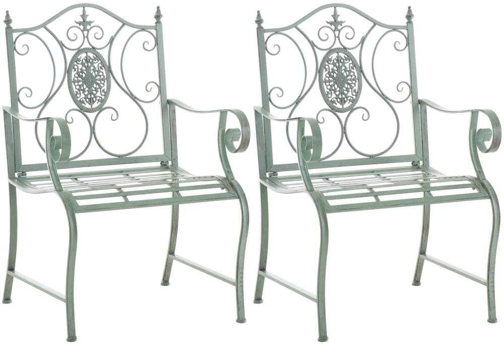 Lot 2 chaises de jardin - antique