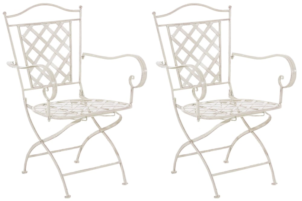 Lot 2 chaises jardin - antique