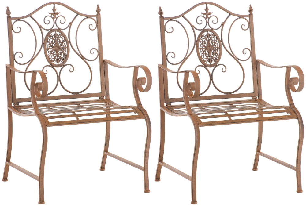 Lot 2 chaises de jardin - antique