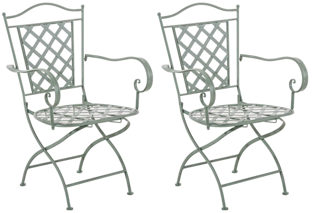 Lot 2 chaises jardin - antique