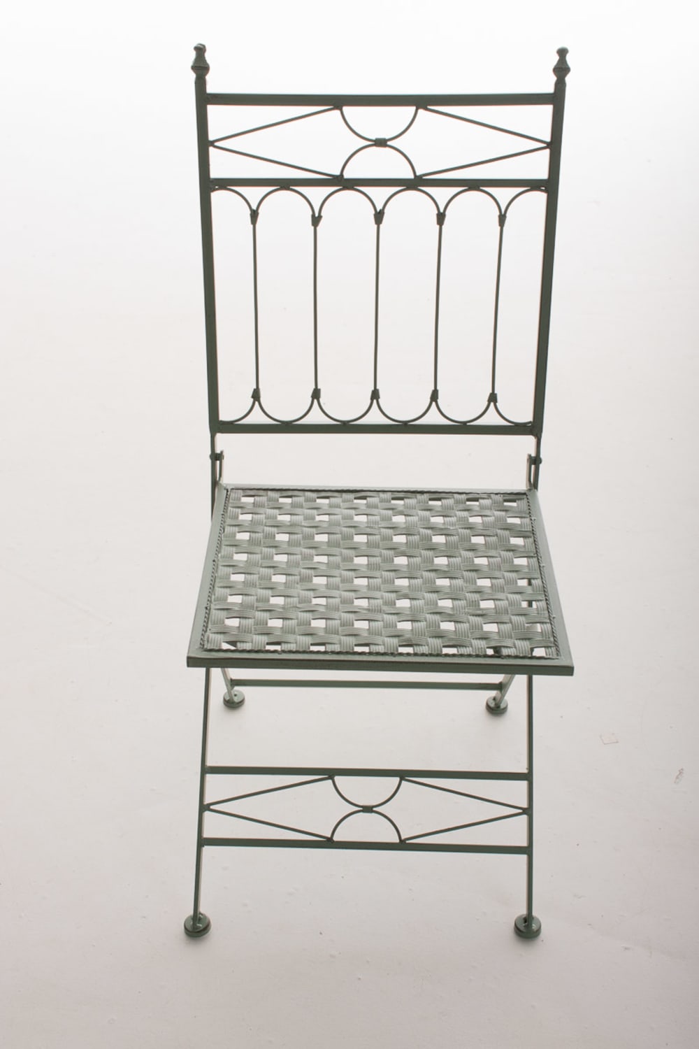 Chaise de jardin pliable en métal Vert antique - Maisons du Monde