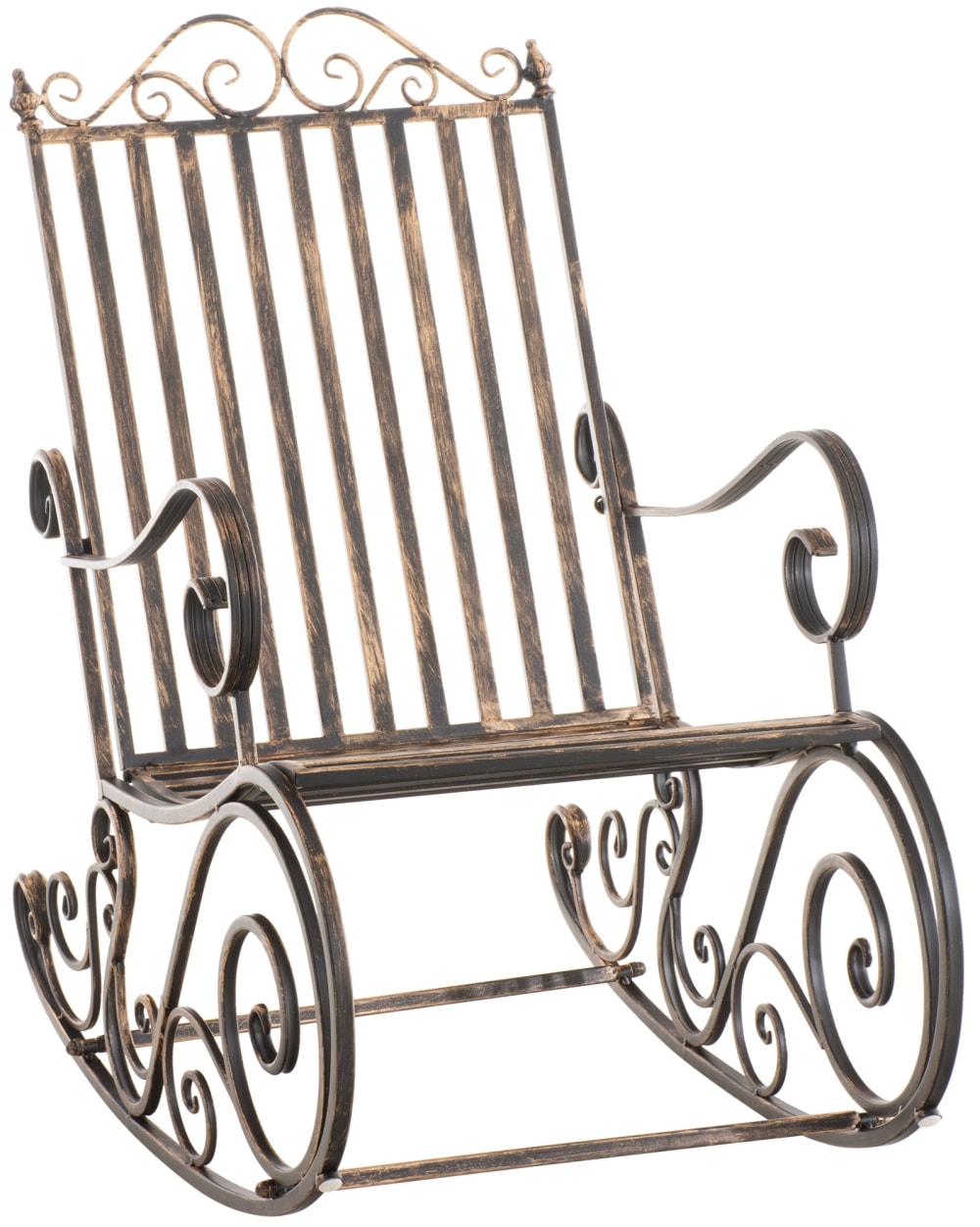 Chaise à bascule d'extérieur - bronze
