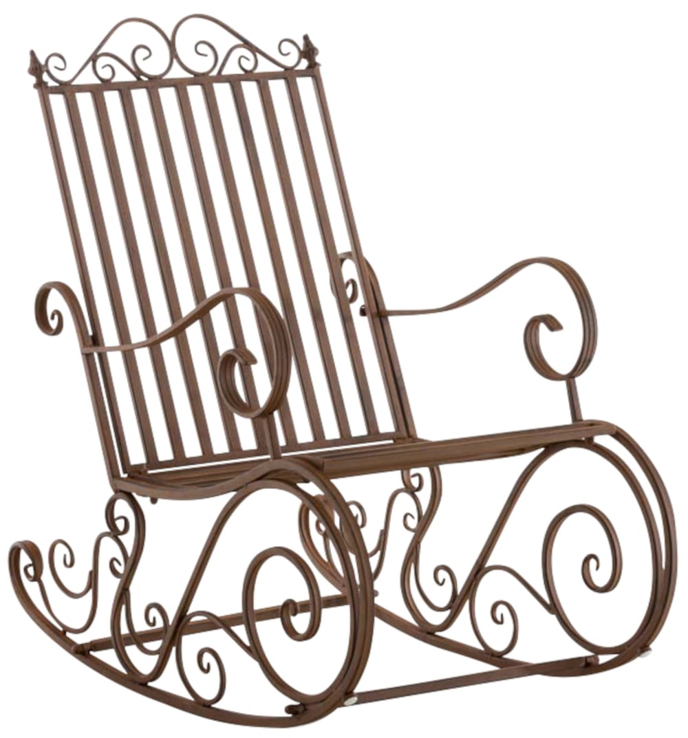 Set de 2 mecedoras para exterior en Metal Marrón - Maisons du Monde