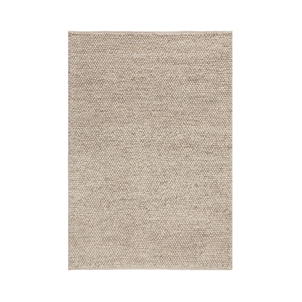 Tapis en laine effet bulle beige 160x230cm