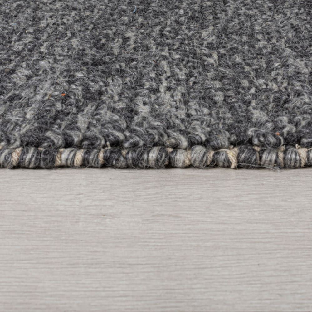 Tapis en laine effet bulle grise 160x230cm — vue 4