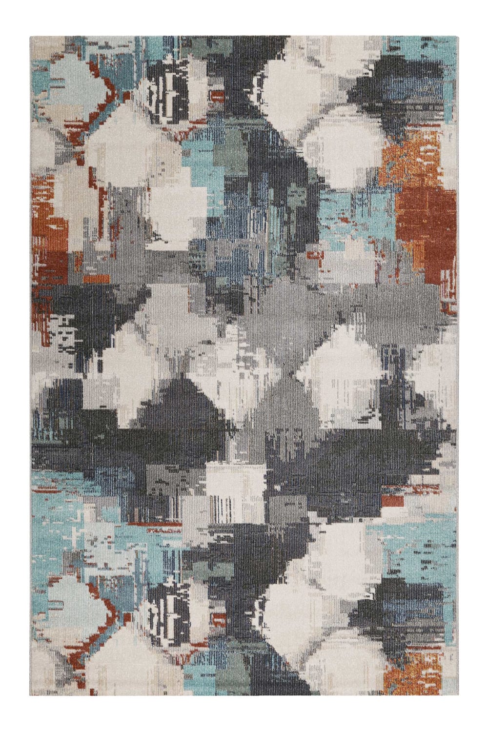 Tapis intérieur/extérieur ras motif graphique multicolore 120x170