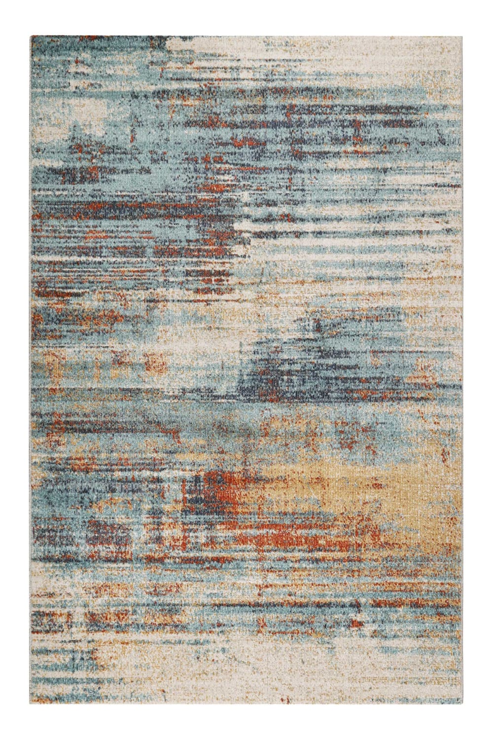 Tapis intérieur/extérieur ras motif graphique multicolore 200x290