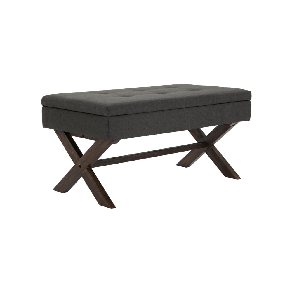 Panca con seduta in Tessuto Colore grigio scuro - Modello Contemporaneo - Tessuto