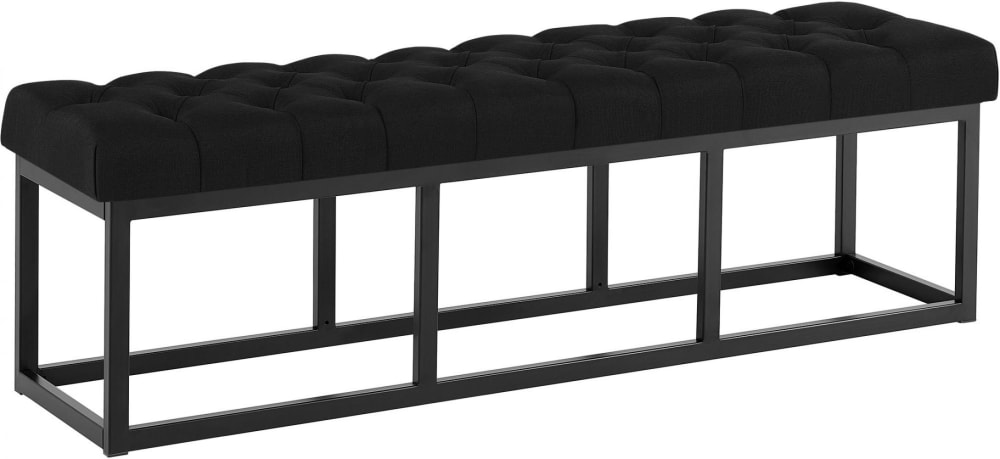 banquette avec pieds - noir