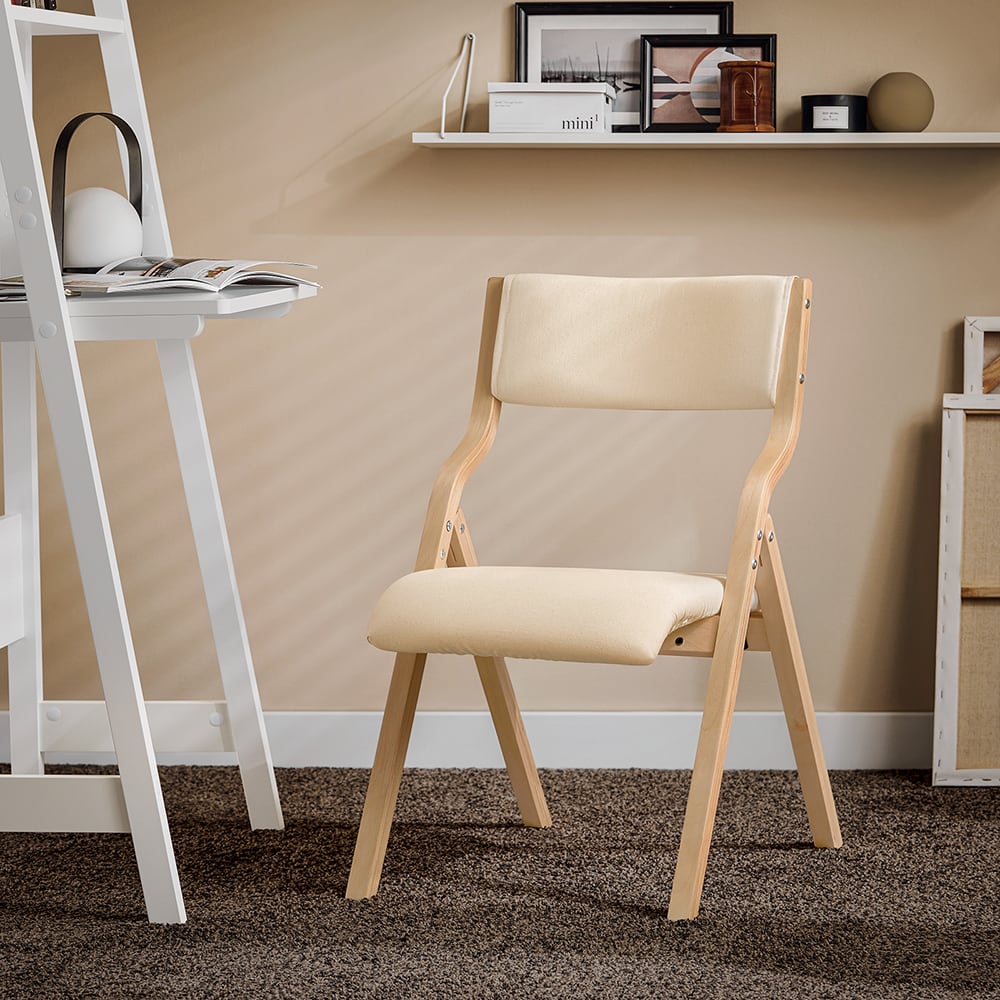 Silla plegable juvenil madera beige - Maisons du Monde