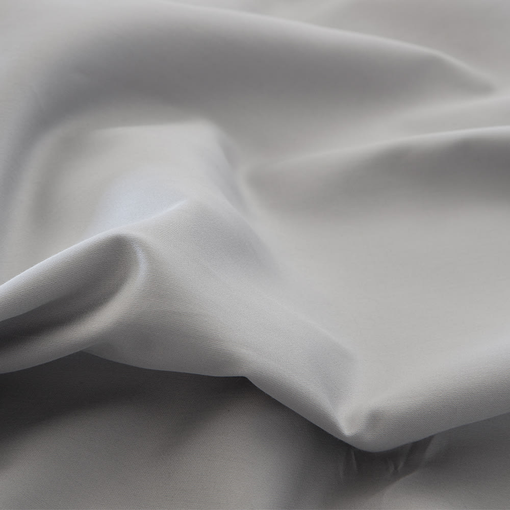 Juego de sábanas satén algodón egipcio 400 gris 280x260 Cama 200 - Maisons du Monde