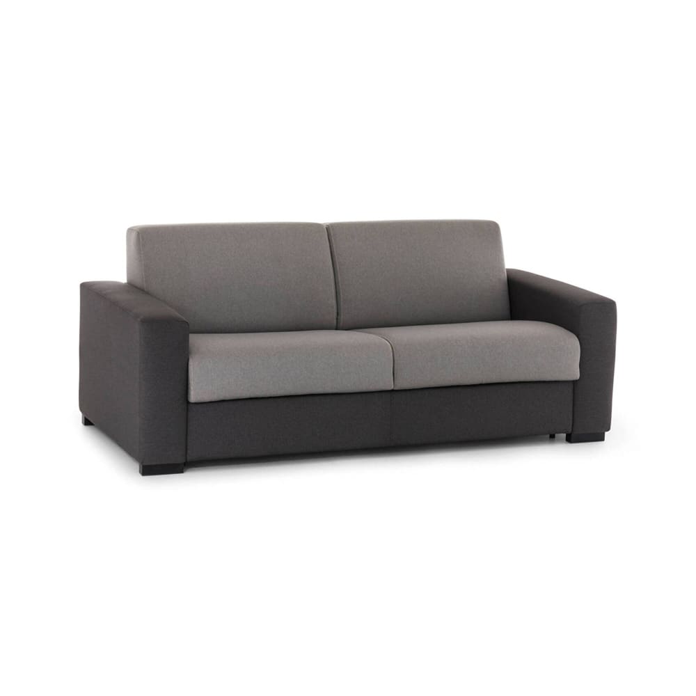 Divano fisso 3 posti grigio 95x220 cm - Modello Contemporaneo - Grigio - Öko-Tex Zertifikat - LEGNO