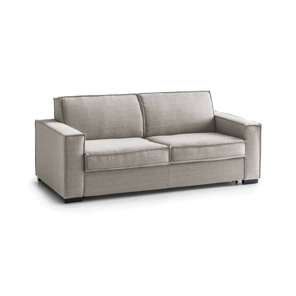 Divano fisso 2 posti grigio tortora 95x180x90h cm - Modello Contemporaneo - Grigio - Öko-Tex Zertifikat - LEGNO
