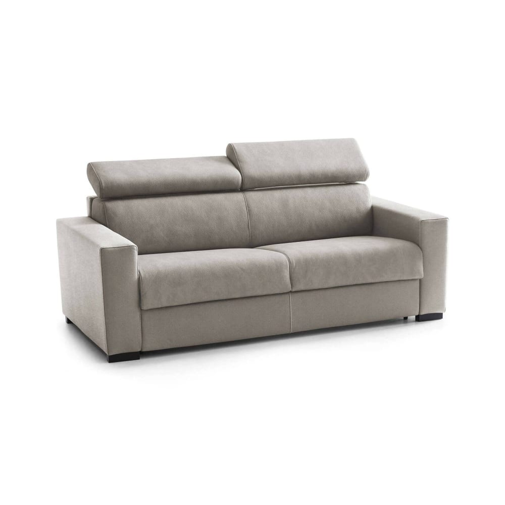 Canapé fixe 3 places gris taupe 220x95 cm Canapé fixe 3 places gris taupe 220x95 cm