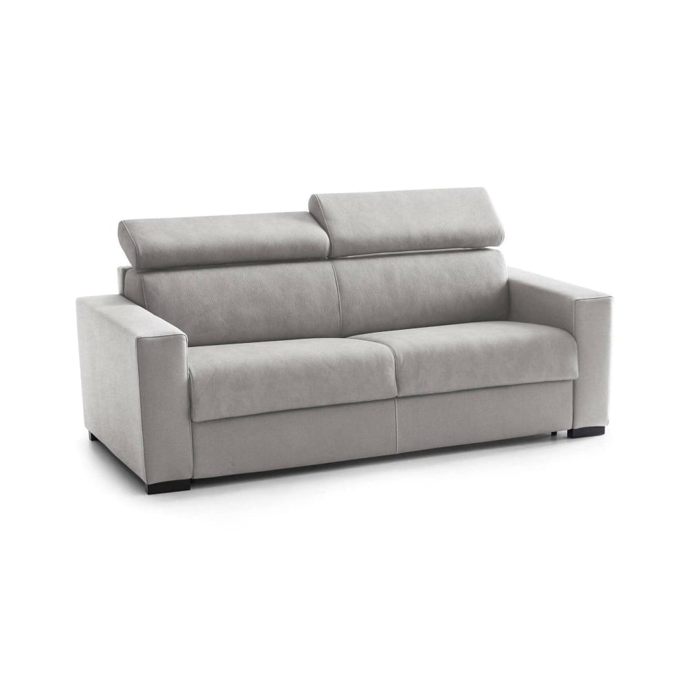 Canapé fixe 3 places tissu gris 220x95 cm Canapé fixe 3 places tissu gris 220x95 cm
