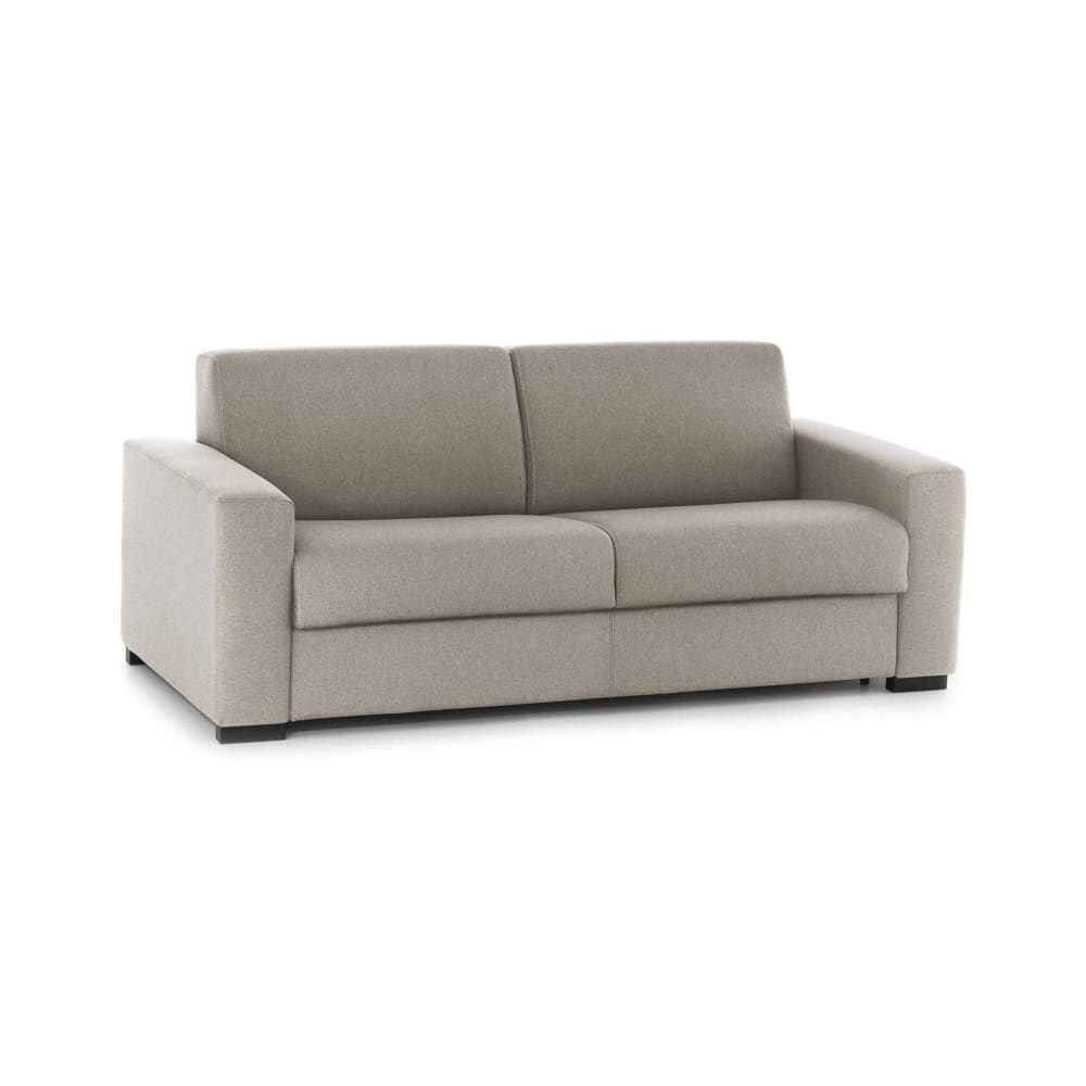 Divano fisso 2 posti grigio tortora 95x200x90h cm - Modello Contemporaneo - Grigio - Öko-Tex Zertifikat - LEGNO