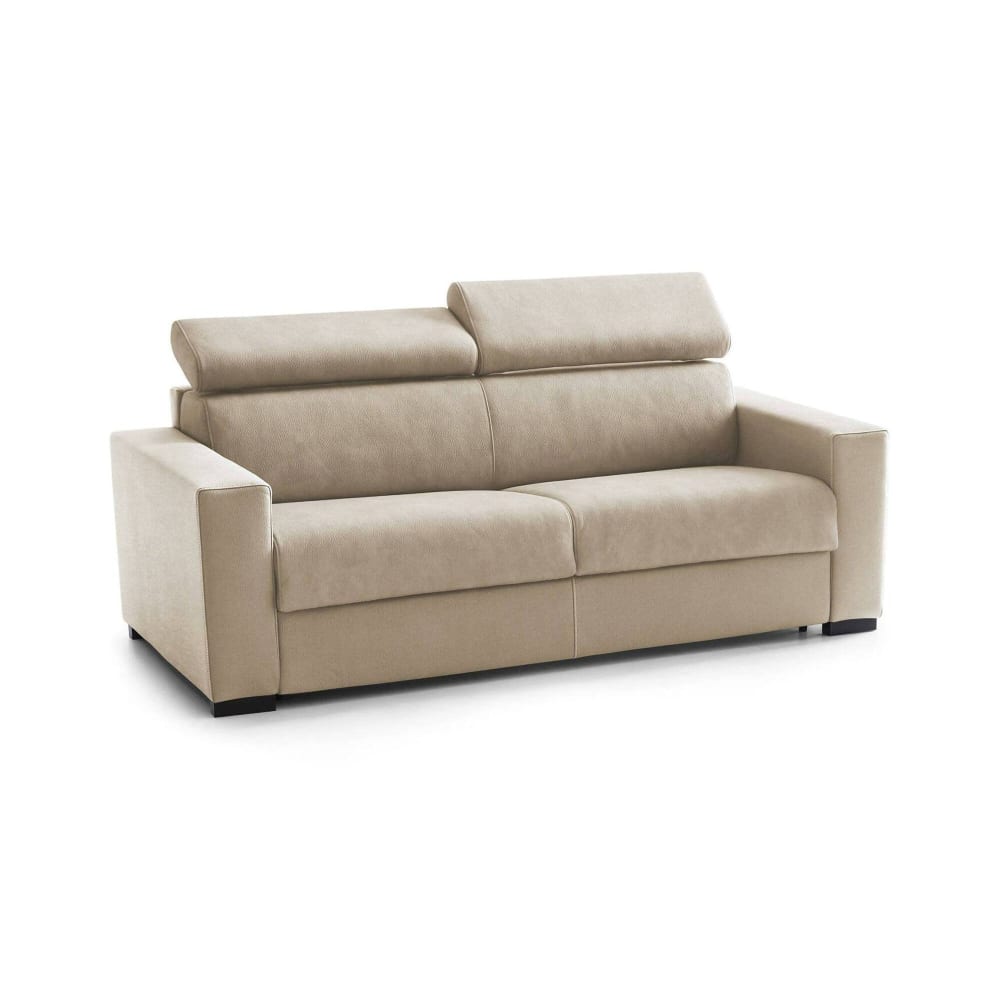 Canapé fixe 3 places beige 200x95 cm Canapé fixe 3 places beige 200x95 cm