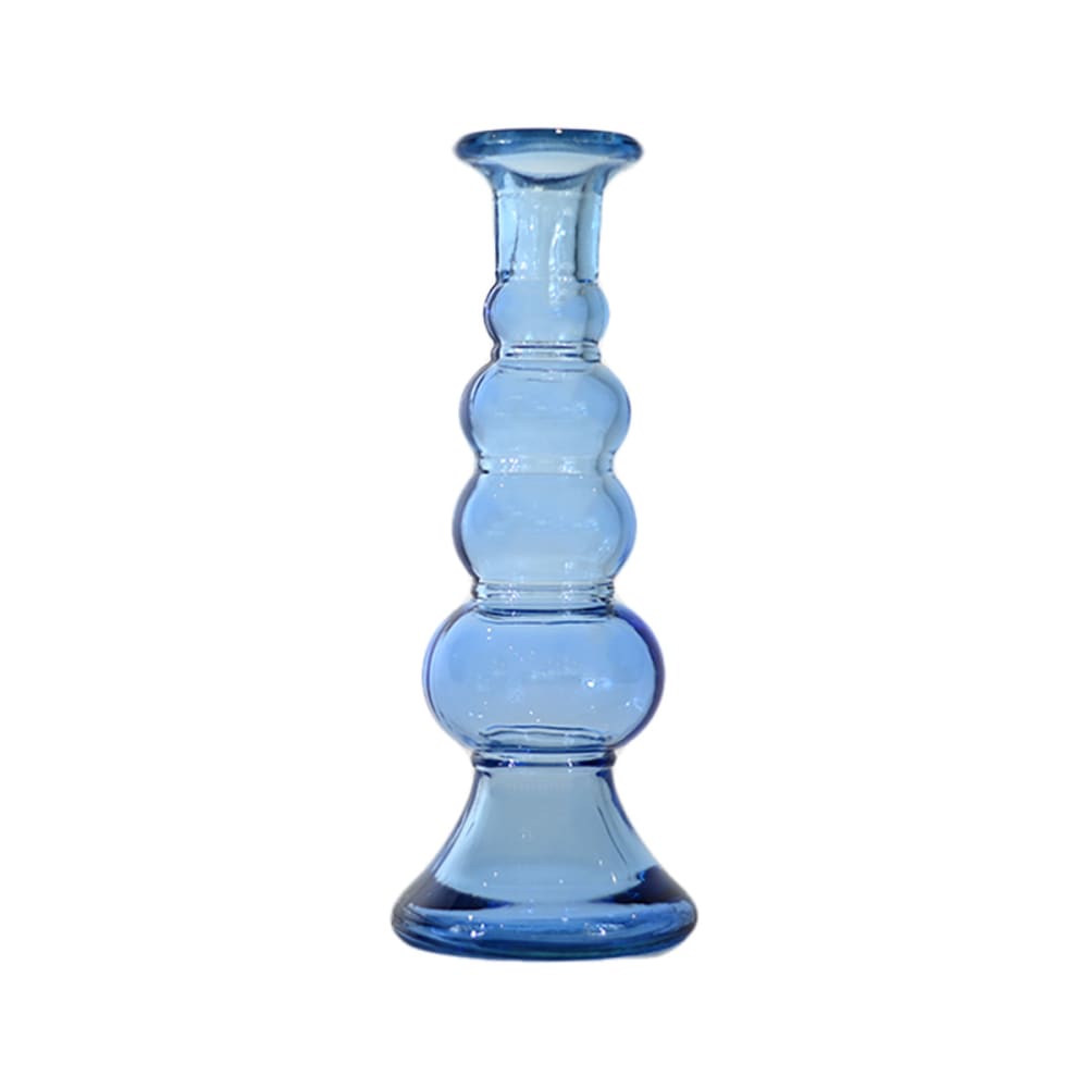 Bougeoir en verre recyclé ciel 22 cm Bougeoir en verre recyclé ciel 22 cm