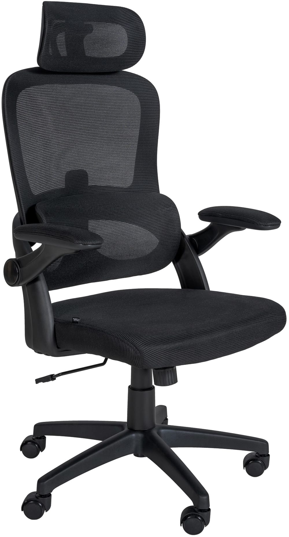 Sedia da ufficio regolabile in microfibra colore nero - Modello Contemporaneo - Microfibra