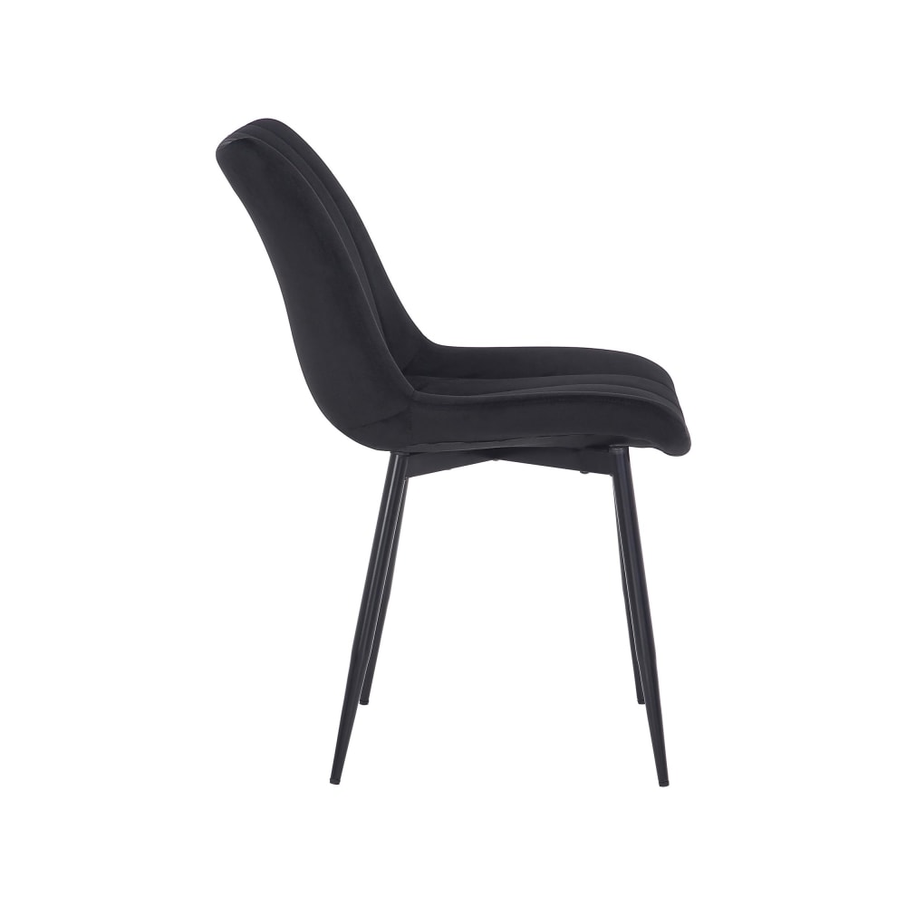 Sedia con seduta in Velluto Colore nero - CLP