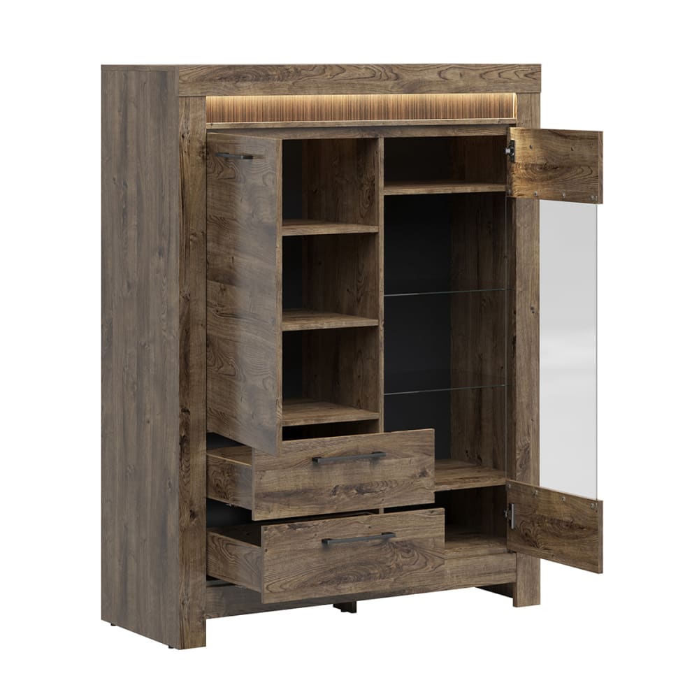 Geschirrschrank 2 Türen 2 Schubladen MDF Holz - Maisons Du Monde