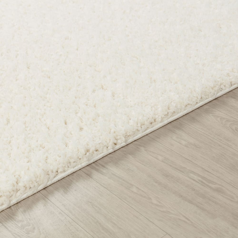 Tapis shaggy uni crème 120x180 — vue 4