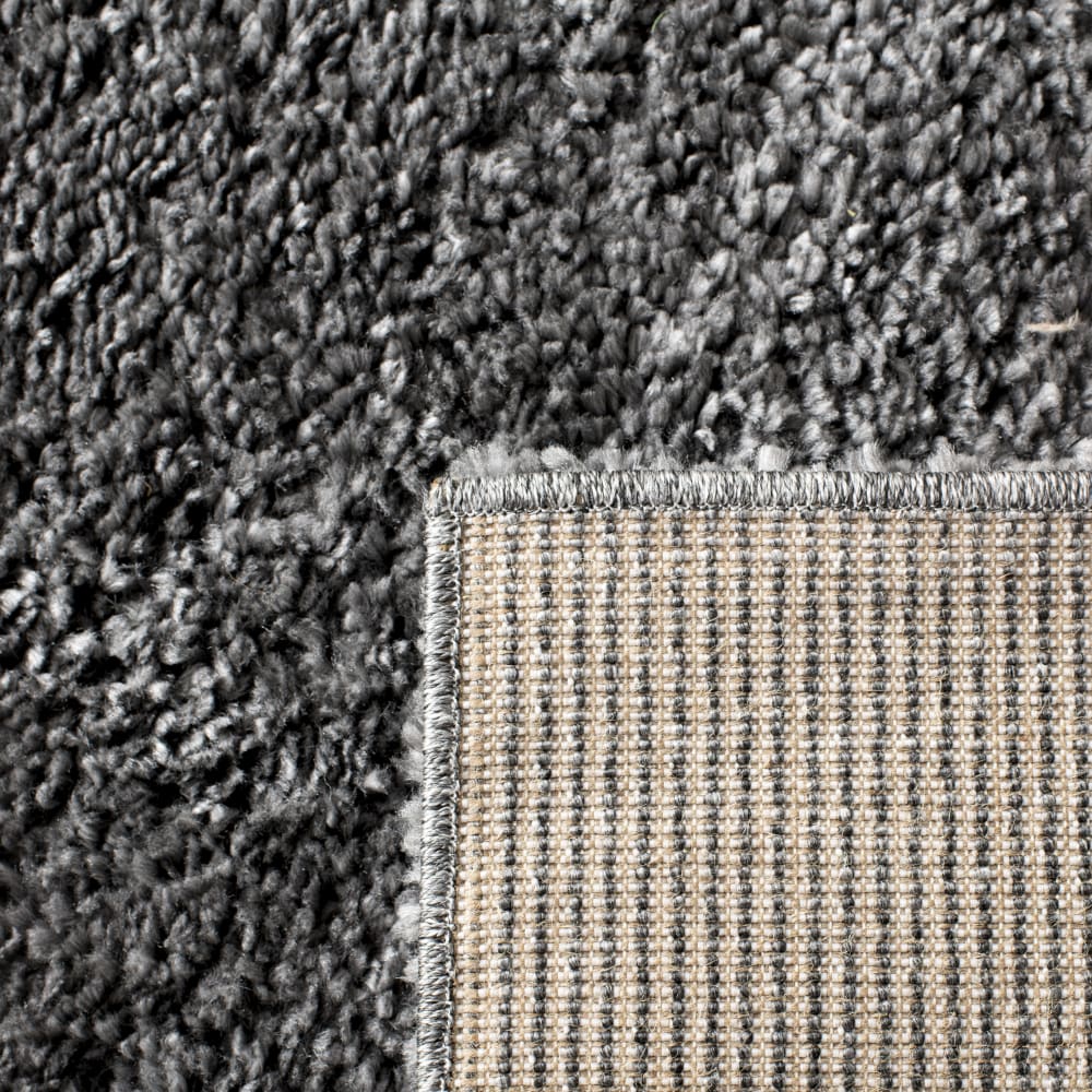 Tapis shag en polypropylène gris, 91 x 152 cm — vue 3