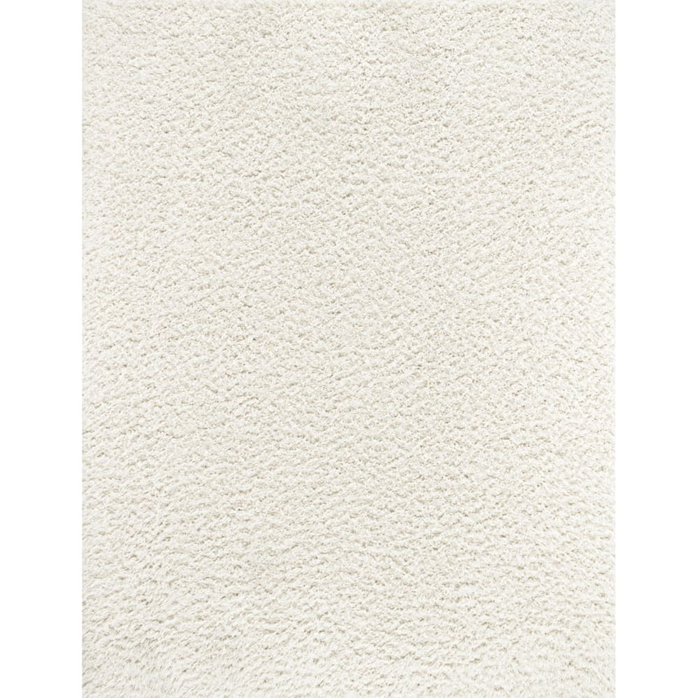 Alfombra shaggy lisa crema 160x213 - Maisons du Monde
