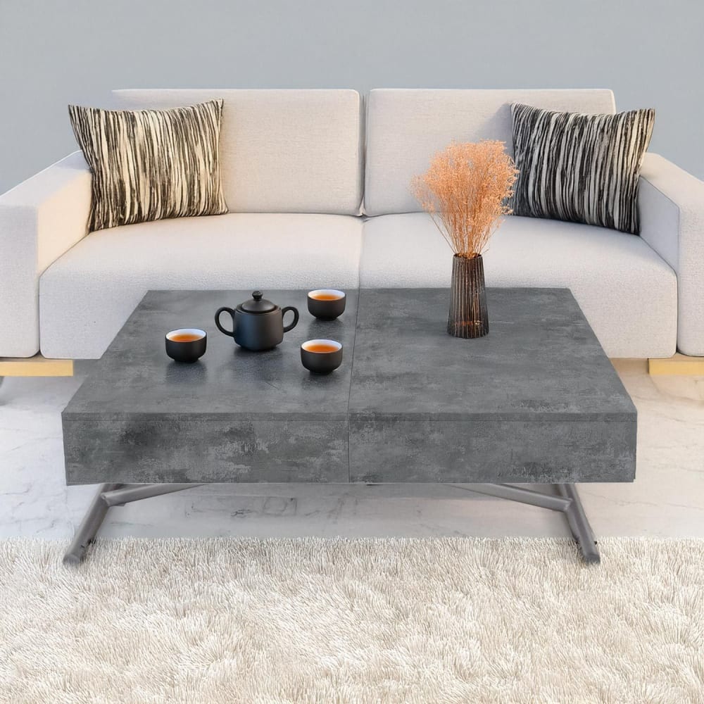 Table basse relevable effet béton - Maisons du Monde