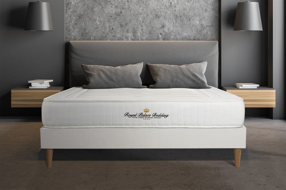 Matratze aus Memory-Schaum 140 x 220 cm, weiß, Härtegrad : Sehr