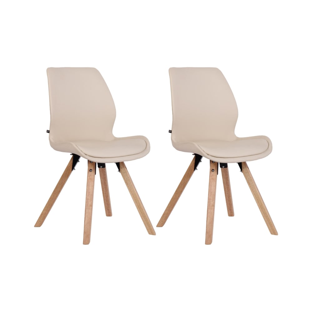 Lot 2 chaises avec pieds - pvc