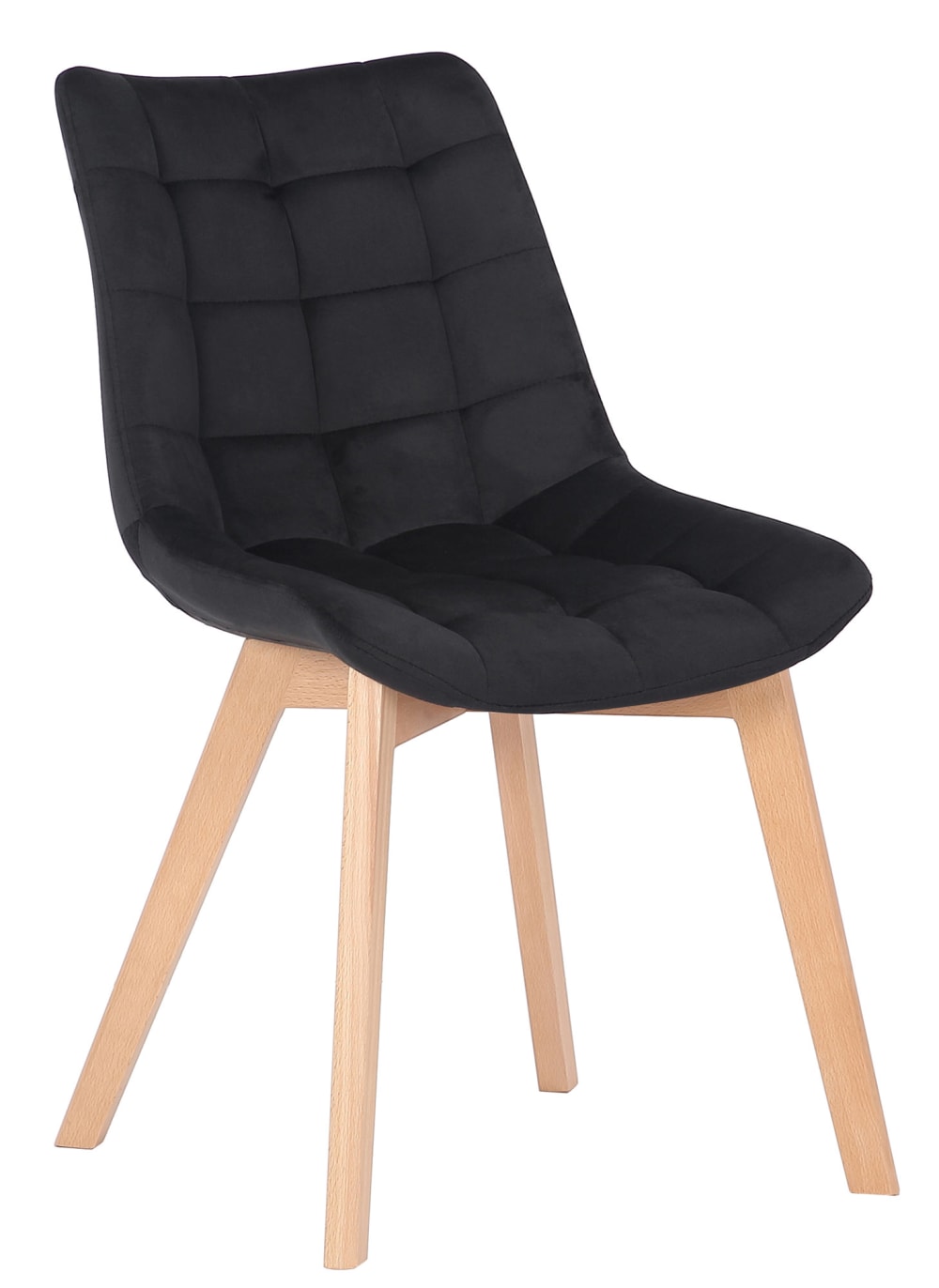 Set di 2 sedie con seduta in Velluto Colore nero - CLP