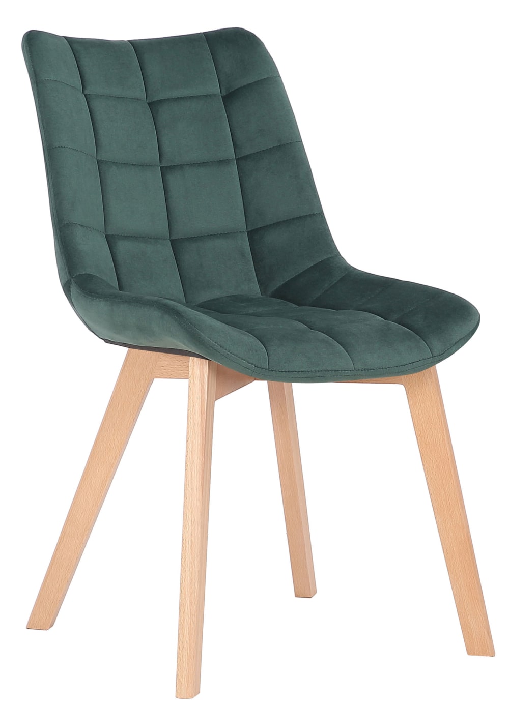 Set di 2 sedie con seduta in Velluto Colore verde - CLP