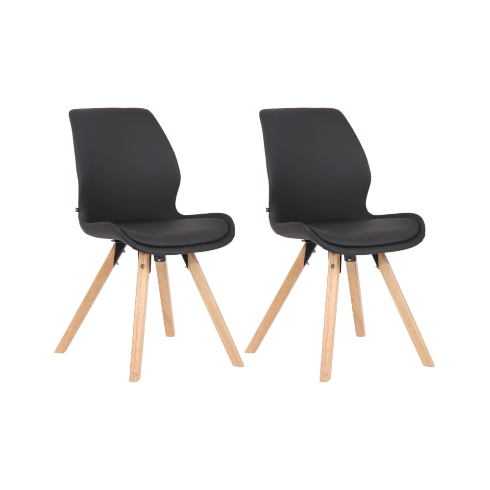 Lot 2 chaises avec pieds - pvc