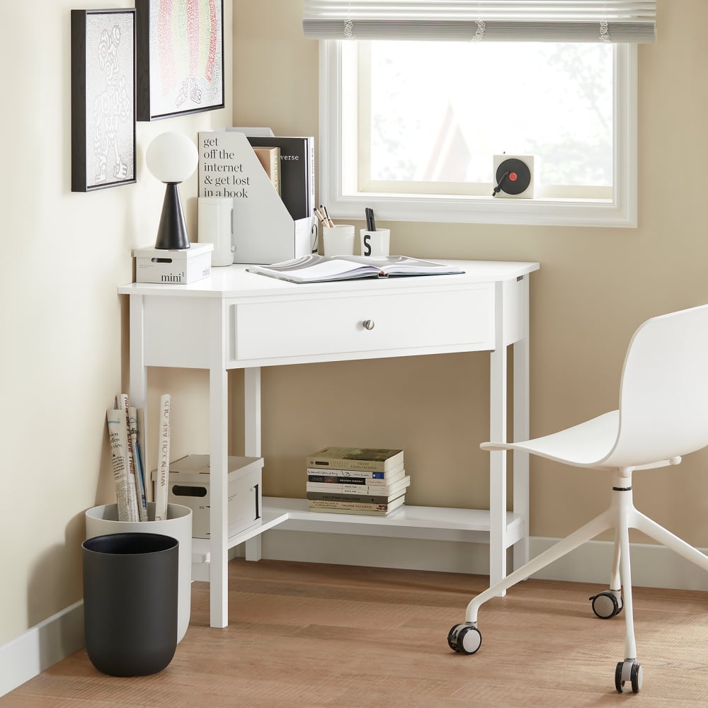 Schreibtisch mit Ablage Arbeitszimmer MDF Weiß - Maisons Du Monde
