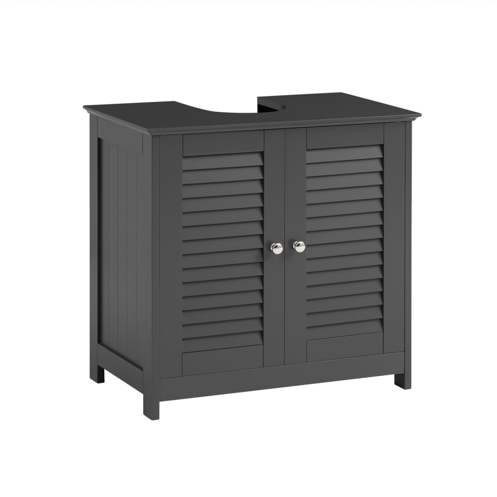 mueble para debajo del lavabo madera gris oscuro