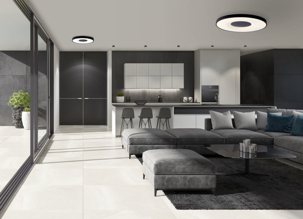Plafonnier design en plastique noir — vue 3