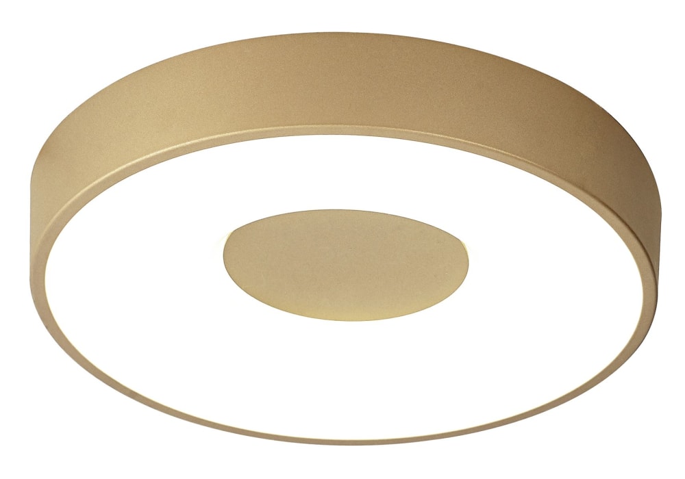 Plafonnier design en plastique doré