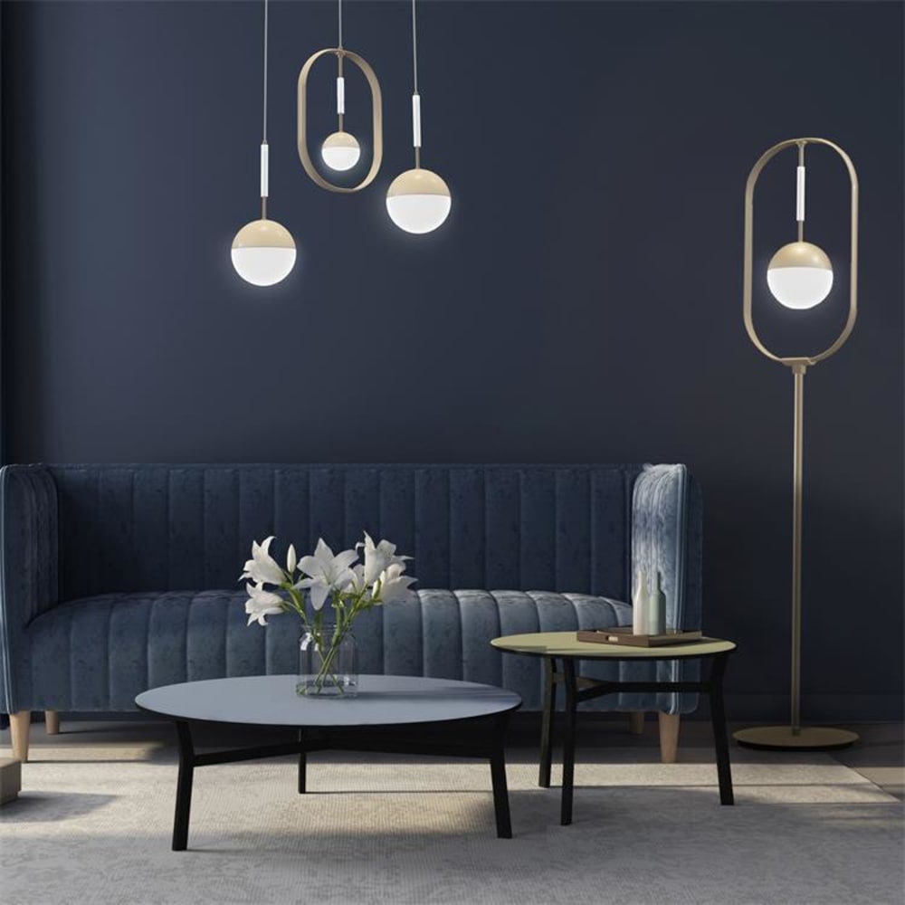 Lampe à poser métal h44cm doré — vue 3