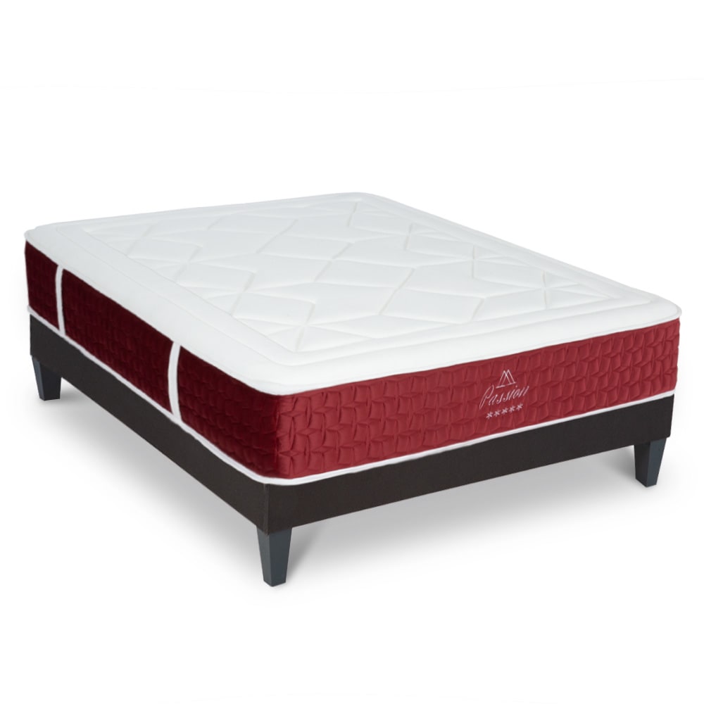 Ensemble matelas à Ressorts ensachés et sommier en kit 180x200