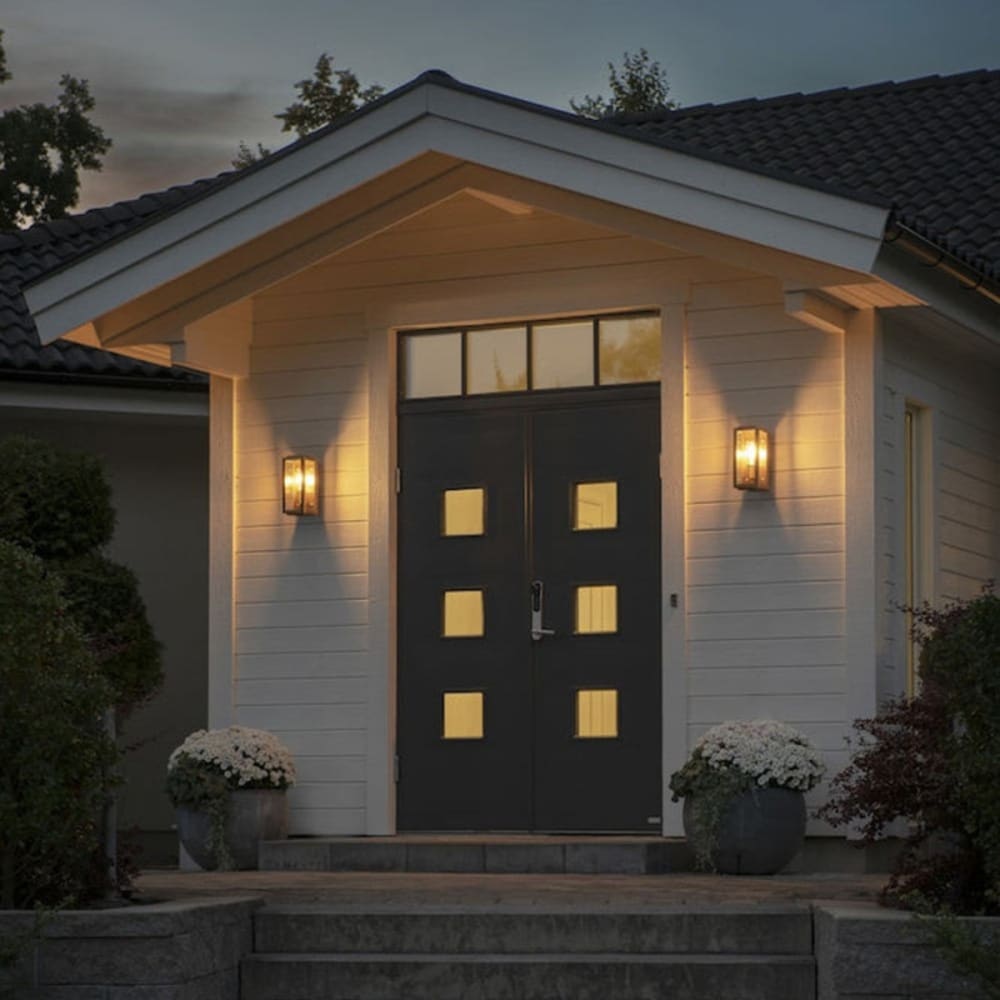 Applique extérieure étroite noir et laiton - Maisons du Monde