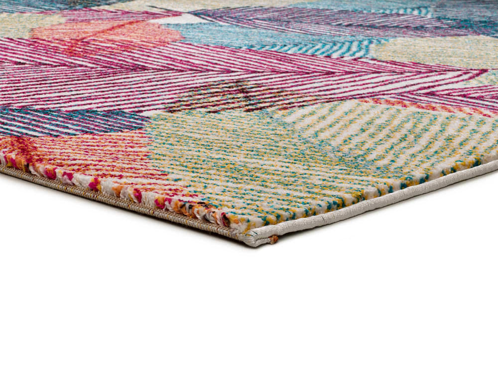 Tapis floral multicolore 133x190 cm — vue 4