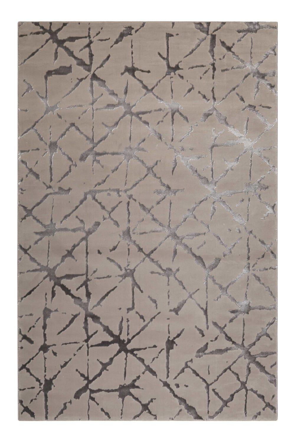 Tapis plat à motif et relief tons de gris 80x150