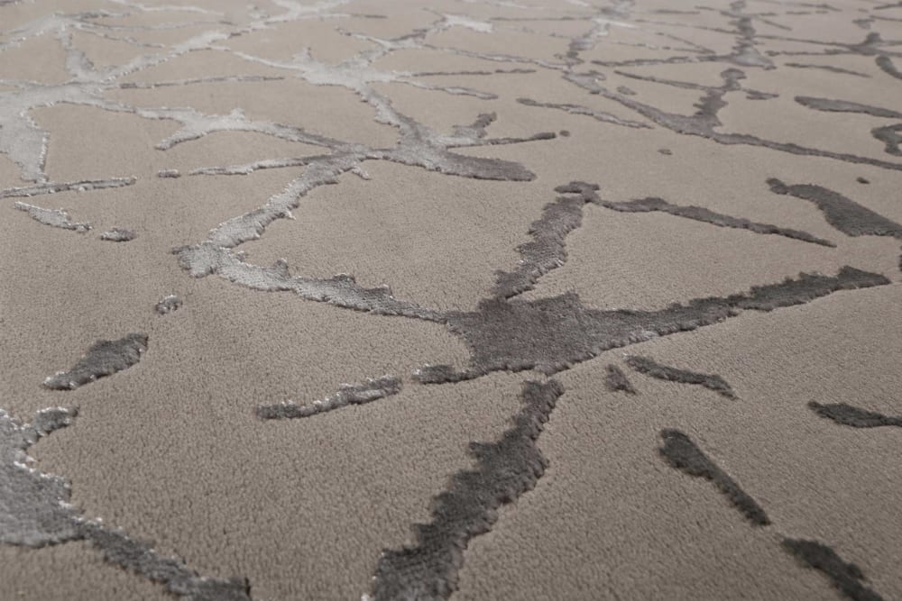 Tapis plat à motif et relief tons de gris 80x150 — vue 4