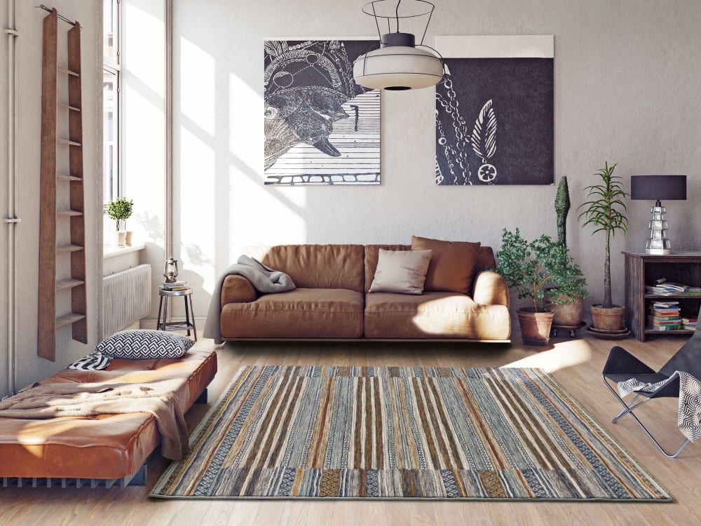 Tapis vintage beige 133x190 cm — vue 3