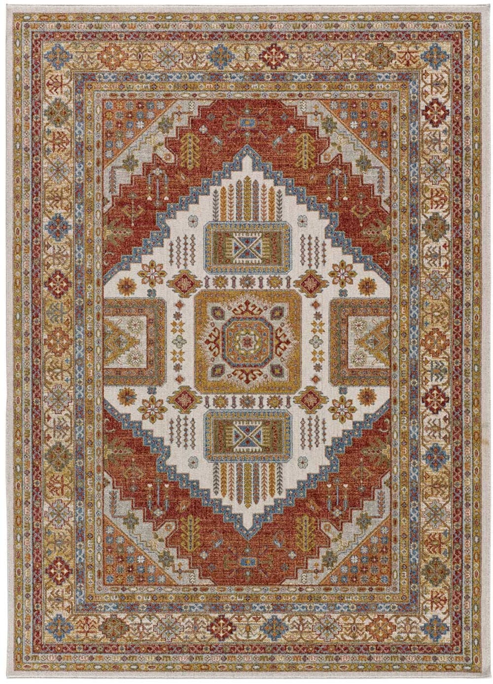 Tapis vintage oriental rouille