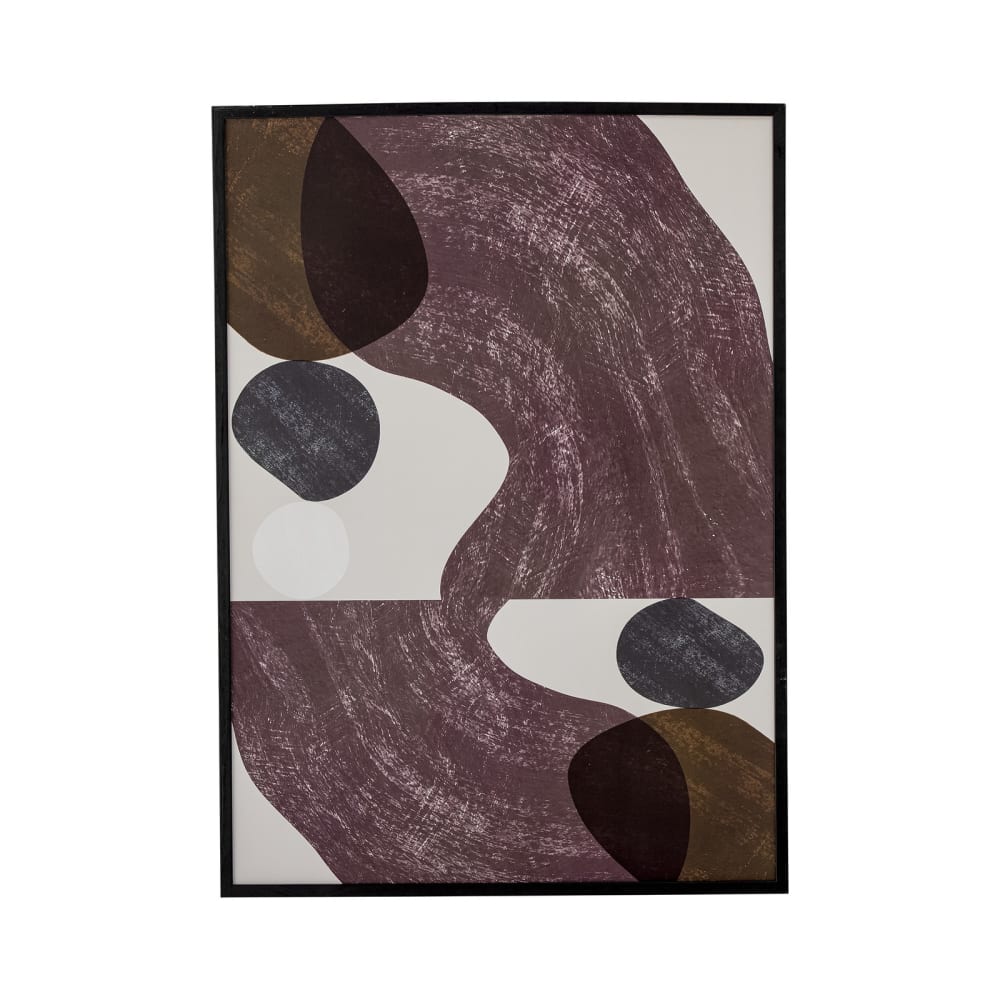 Illustration avec cadre en pin noir 52x72