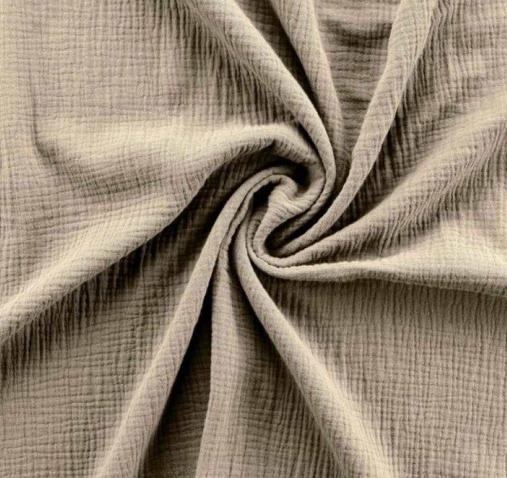 Parure de lit gaze de coton angelia sable 240x220 cm - Maisons du Monde