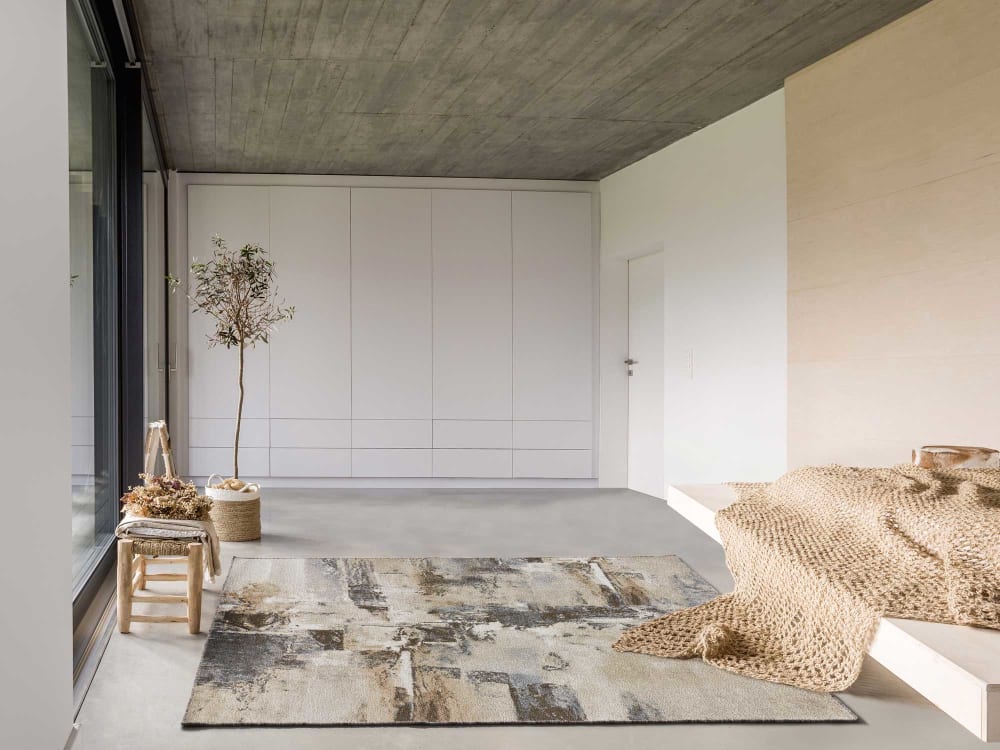 Tapis abstrait beige 120x170 cm — vue 3