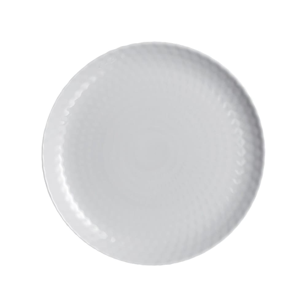6 assiettes plates grises 25 cm